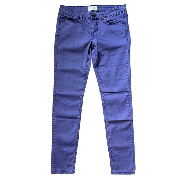Aeropostale 5/6 Ashley Ultra Skinny Jeans Purple Stretch Women’s Juniors Jegging - Picture 1 of 8